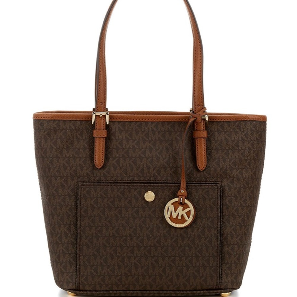 Michael Kors Jet art medium snap-pocket tote